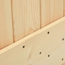 VIDAXL - Porte coulissante et kit de quincaillerie 100x210 cm pin massif