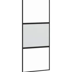 VIDAXL - Porte coulissante kit de quincaillerie trempé verre aluminium