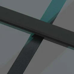 VIDAXL - Porte coulissante kit de quincaillerie trempé verre aluminium