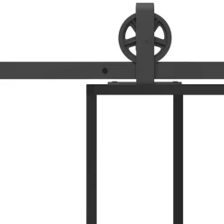 VIDAXL - Porte coulissante avec kit de quincaillerie 76x205 cm verre esg