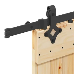 VIDAXL - Porte coulissante et kit de quincaillerie 100x210 cm pin massif