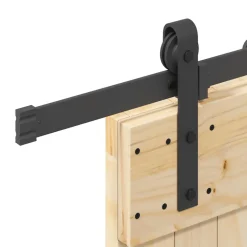 VIDAXL - Porte coulissante et kit de quincaillerie 80x210 cm pin massif