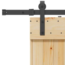 VIDAXL - Porte coulissante et kit de quincaillerie 70x210 cm pin massif
