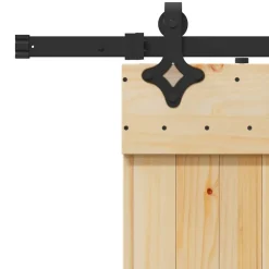 VIDAXL - Porte coulissante et kit de quincaillerie 80x210 cm pin massif