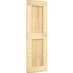 VIDAXL - Porte coulissante et kit de quincaillerie 70x210 cm pin massif