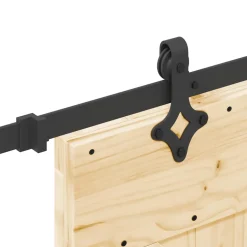 VIDAXL - Porte coulissante et kit de quincaillerie 95x210 cm pin massif