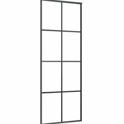 VIDAXL - Porte coulissante avec kit de quincaillerie 76x205 cm verre esg