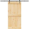 VIDAXL - Porte coulissante et kit de quincaillerie 100x210 cm pin massif