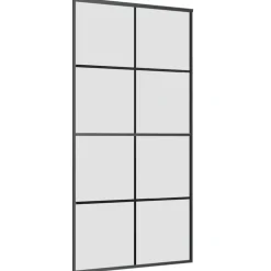 VIDAXL - Porte coulissante et kit de quincaillerie 102,5x205cm verre esg