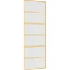 VIDAXL - Porte coulissante doré 76x205 cm verre esg dépoli et aluminium