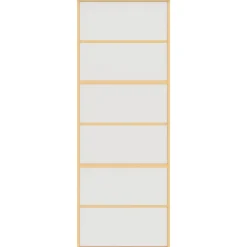 VIDAXL - Porte coulissante doré 76x205 cm verre esg dépoli et aluminium