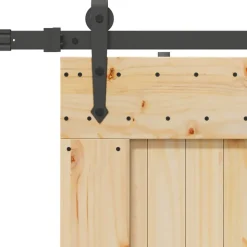 VIDAXL - Porte coulissante et kit de quincaillerie 70x210 cm pin massif