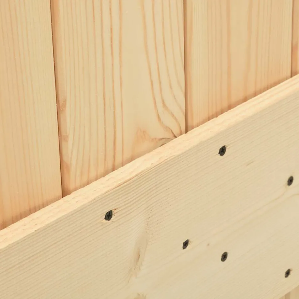 VIDAXL - Porte coulissante et kit de quincaillerie 90x210 cm pin massif