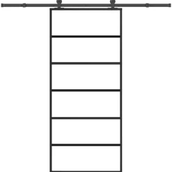 VIDAXL - Porte coulissante avec kit de quincaillerie 90x205 cm verre esg