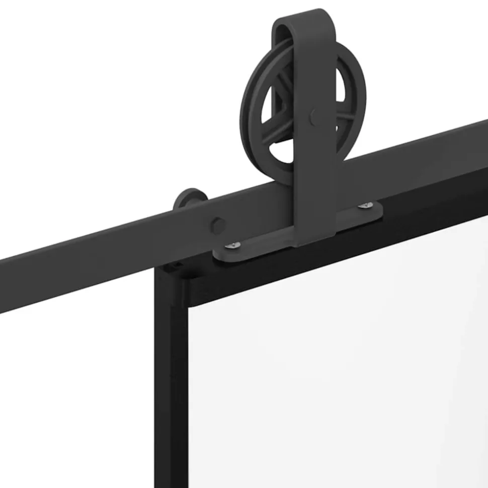 VIDAXL - Porte coulissante et quincaillerie esg verre et aluminium