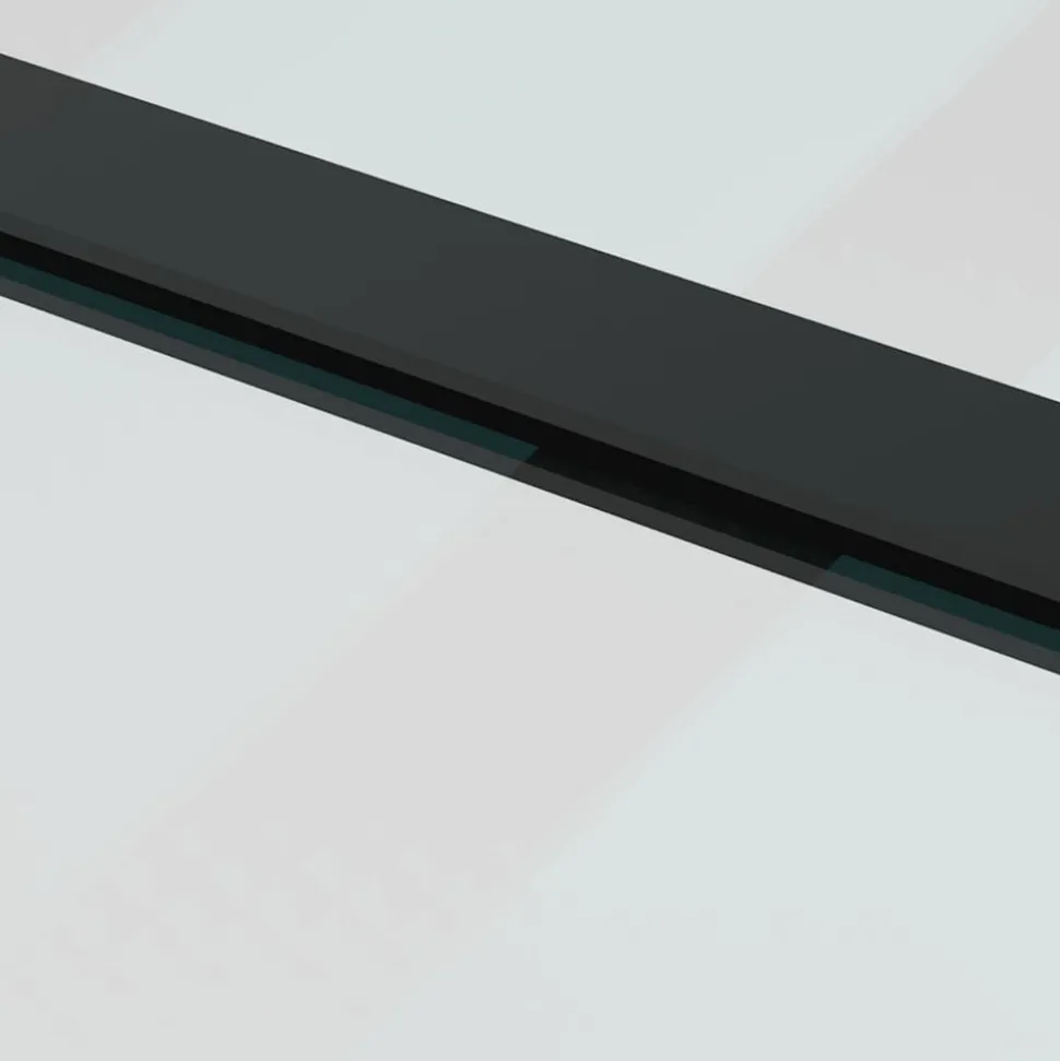 VIDAXL - Porte coulissante et quincaillerie esg verre et aluminium