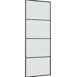 VIDAXL - Porte coulissante avec kit de quincaillerie 76x205 cm verre esg