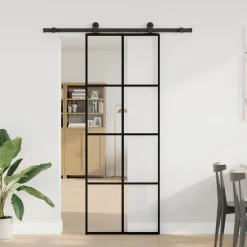 VIDAXL - Porte coulissante avec kit de quincaillerie 76x205 cm verre esg