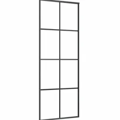 VIDAXL - Porte coulissante avec kit de quincaillerie 76x205 cm verre esg