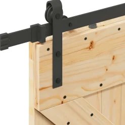 VIDAXL - Porte coulissante et kit de quincaillerie 80x210 cm pin massif