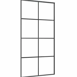 VIDAXL - Porte coulissante et kit de quincaillerie 102,5x205cm verre esg