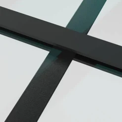 VIDAXL - Porte coulissante et kit de quincaillerie 102,5x205cm verre esg