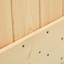 VIDAXL - Porte coulissante et kit de quincaillerie 80x210 cm pin massif