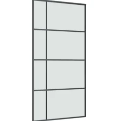 VIDAXL - Porte coulissante et kit de quincaillerie 102,5x205cm verre esg