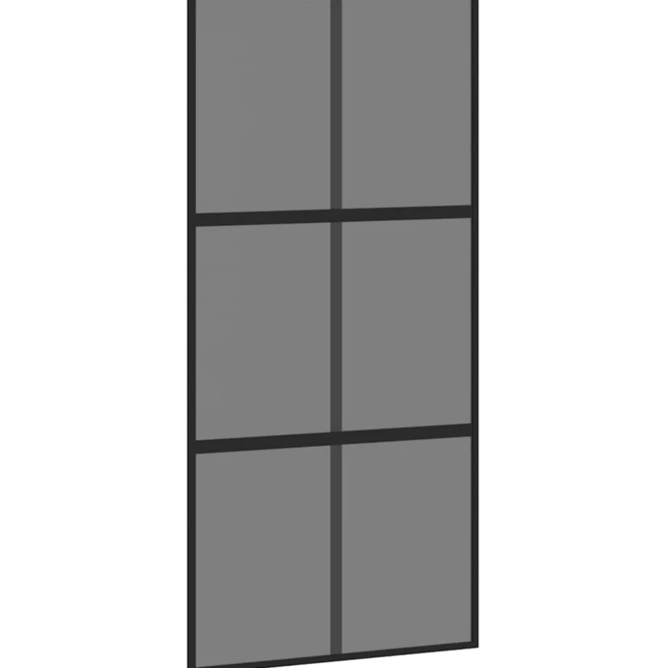 VIDAXL - Porte coulissante kit de quincaillerie trempé verre aluminium