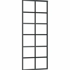 VIDAXL - Porte coulissante avec kit de quincaillerie 76x205 cm verre esg