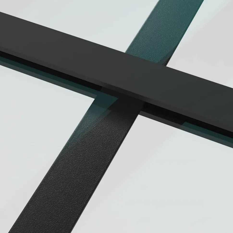 VIDAXL - Porte coulissante et quincaillerie esg verre et aluminium
