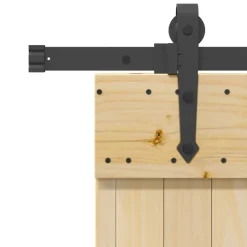 VIDAXL - Porte coulissante et kit de quincaillerie 80x210 cm pin massif