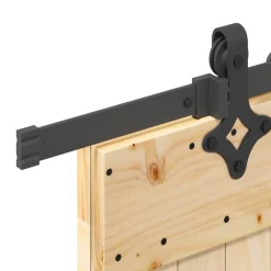 VIDAXL - Porte coulissante et kit de quincaillerie 100x210 cm pin massif