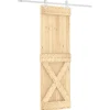 VIDAXL - Porte coulissante et kit de quincaillerie 70x210 cm pin massif