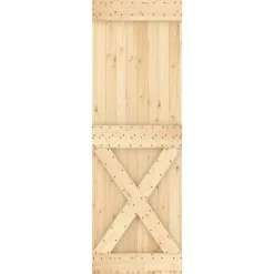 VIDAXL - Porte coulissante et kit de quincaillerie 70x210 cm pin massif