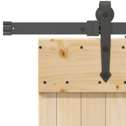 VIDAXL - Porte coulissante et kit de quincaillerie 100x210 cm pin massif