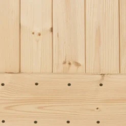 VIDAXL - Porte coulissante et kit de quincaillerie 100x210 cm pin massif