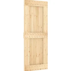 VIDAXL - Porte coulissante et kit de quincaillerie 80x210 cm pin massif