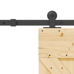 VIDAXL - Porte coulissante et kit de quincaillerie 85x210 cm pin massif