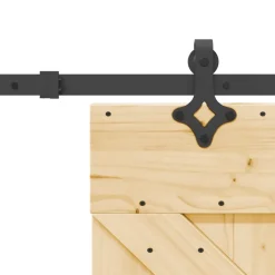 VIDAXL - Porte coulissante et kit de quincaillerie 70x210 cm pin massif