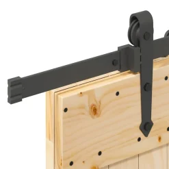 VIDAXL - Porte coulissante et kit de quincaillerie 95x210 cm pin massif