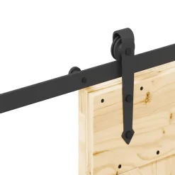 VIDAXL - Porte coulissante et kit de quincaillerie 70x210 cm pin massif