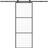 VIDAXL - Porte coulissante avec kit de quincaillerie 76x205 cm verre esg