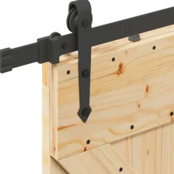 VIDAXL - Porte coulissante et kit de quincaillerie 80x210 cm pin massif