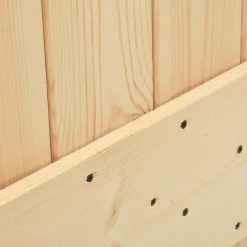 VIDAXL - Porte coulissante et kit de quincaillerie 70x210 cm pin massif