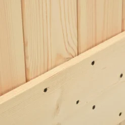 VIDAXL - Porte coulissante et kit de quincaillerie 100x210 cm pin massif