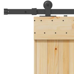 VIDAXL - Porte coulissante et kit de quincaillerie 80x210 cm pin massif