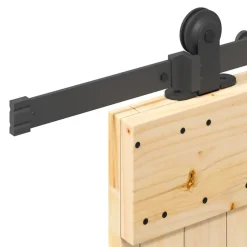 VIDAXL - Porte coulissante et kit de quincaillerie 100x210 cm pin massif