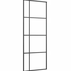 VIDAXL - Porte coulissante avec kit de quincaillerie 76x205 cm verre esg