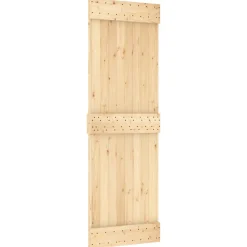 VIDAXL - Porte coulissante et kit de quincaillerie 70x210 cm pin massif